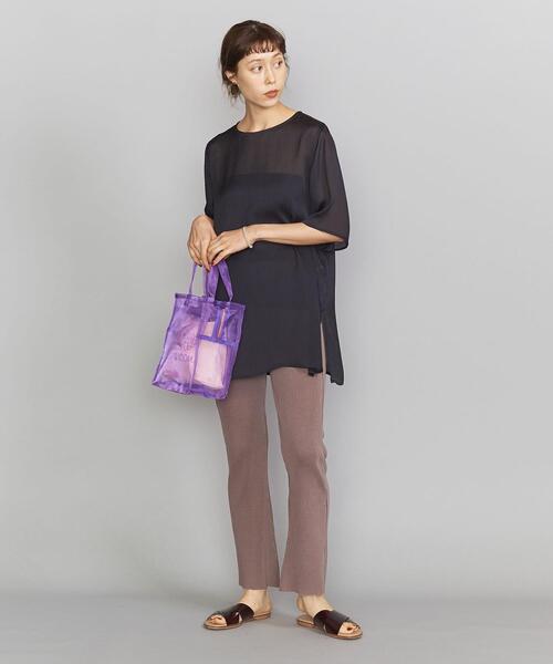 BEAUTY&YOUTH UNITED ARROWS（ビューティーアンドユースユナイテッドアローズ）の「BY コットンリブピグメントパンツ о（その他パンツ・レディース・ダークグレー/ブラウン/オリーブ・SMALL/MEDIUM）」の21枚目の写真