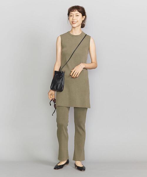 BEAUTY&YOUTH UNITED ARROWS（ビューティーアンドユースユナイテッドアローズ）の「BY コットンリブピグメントパンツ о（その他パンツ・レディース・ダークグレー/ブラウン/オリーブ・SMALL/MEDIUM）」の20枚目の写真