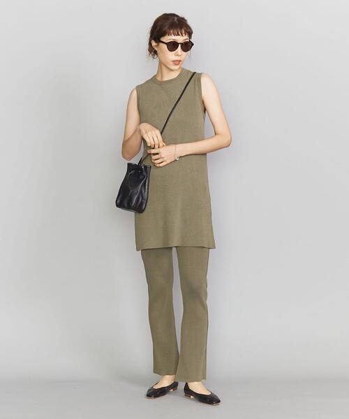 BEAUTY&YOUTH UNITED ARROWS（ビューティーアンドユースユナイテッドアローズ）の「BY コットンリブピグメントパンツ о（その他パンツ・レディース・ダークグレー/ブラウン/オリーブ・SMALL/MEDIUM）」の19枚目の写真