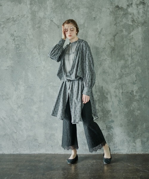 PUAL CE CIN（ピュアルセシン）の「ラッセルレースパンツ（その他パンツ・レディース・アイボリー/ブラック・FREE）」の2枚目の写真