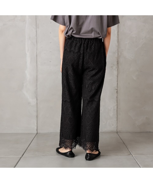 PUAL CE CIN（ピュアルセシン）の「ラッセルレースパンツ（その他パンツ・レディース・アイボリー/ブラック・FREE）」の20枚目の写真