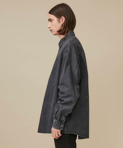 STONE  DENIM 2007AW 長袖Tシャツ archive Name.】DENIM EMBROIDERED SHIRT/NMSH-20AW-006（シャツ