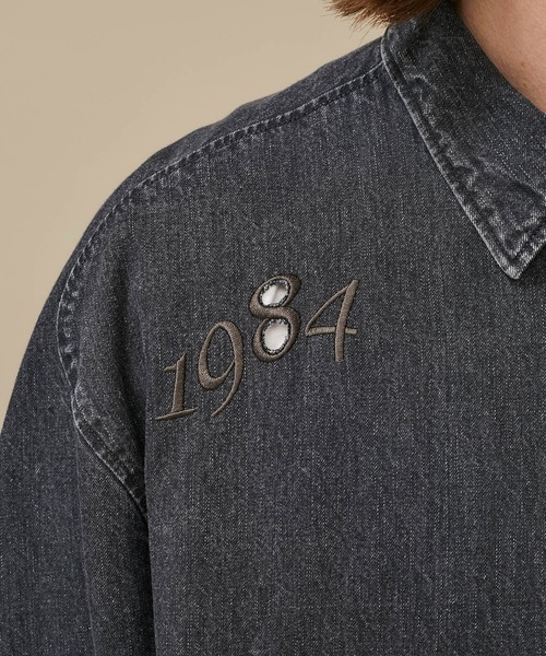 Name.(ネーム)の「【Name.】DENIM EMBROIDERED SHIRT/NMSH-20AW-006(シャツ/ブラウス・メンズ・ブラック/インディゴブルー・1/0)」の6枚目の写真
