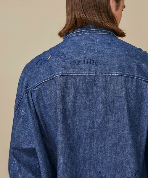 Name.】DENIM EMBROIDERED SHIRT/NMSH-20AW-006（シャツ/ブラウス