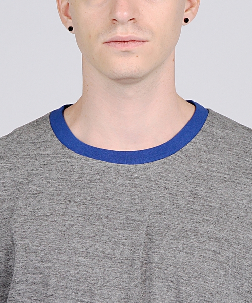 EN ROUTE(アンルート)の「ENR ペーパライク 7SLカットソー●(Tシャツ/カットソー・メンズ・グレー/ターコイズブルー/オフホワイト/ブラック・3/2/1)」の9枚目の写真