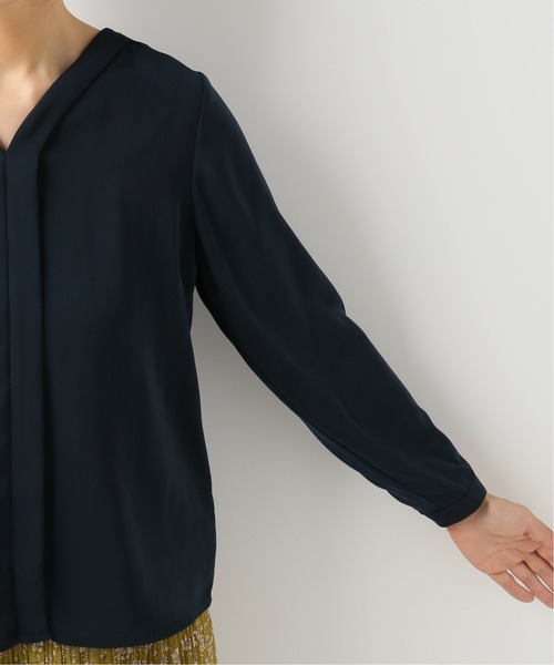 B.C STOCK（ベーセーストック）の「Vネックベネシャンブラウス（シャツ/ブラウス・レディース・ベージュ/ネイビー/アイボリー・FREE）」の13枚目の写真