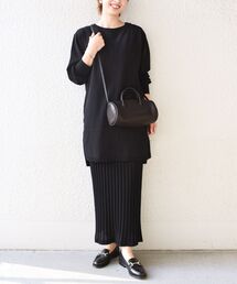 レイヤードニットワンピース