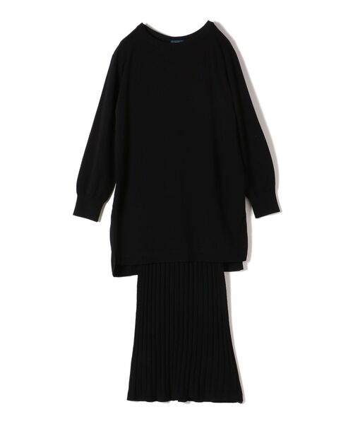 SHIPS（シップス）の「レイヤードニットワンピース（ワンピース・レディース・ブラック/ベージュ・ONE SIZE）」の19枚目の写真