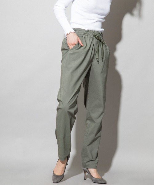 Munich（ミューニック）の「ハイパワーストレッチ シャーリングテーパードパンツ(セットアップ可)（その他パンツ・レディース・ブラック/ネイビー/カーキ/ナチュラル・S/M/XS）」の20枚目の写真