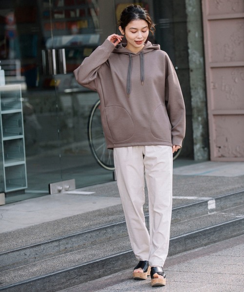 Munich（ミューニック）の「ハイパワーストレッチ シャーリングテーパードパンツ(セットアップ可)（その他パンツ・レディース・ブラック/ネイビー/カーキ/ナチュラル・S/M/XS）」の16枚目の写真