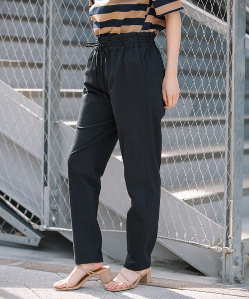 Munich（ミューニック）の「ハイパワーストレッチ シャーリングテーパードパンツ(セットアップ可)（その他パンツ・レディース・ブラック/ネイビー/カーキ/ナチュラル・S/M/XS）」の9枚目の写真