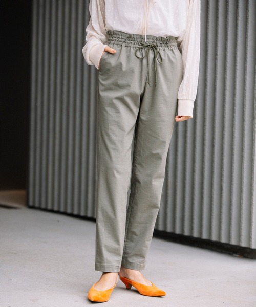 Munich（ミューニック）の「ハイパワーストレッチ シャーリングテーパードパンツ(セットアップ可)（その他パンツ・レディース・ブラック/ネイビー/カーキ/ナチュラル・S/M/XS）」の17枚目の写真