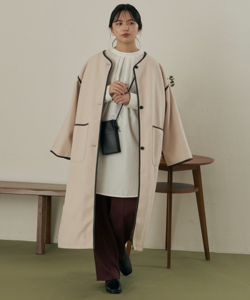 べべアンジュ♡ ノーカラーガウンコート Bébé Ange | ㅤ ㅤ 📍ノーカラーガウンコート 予約販売は12/8(金