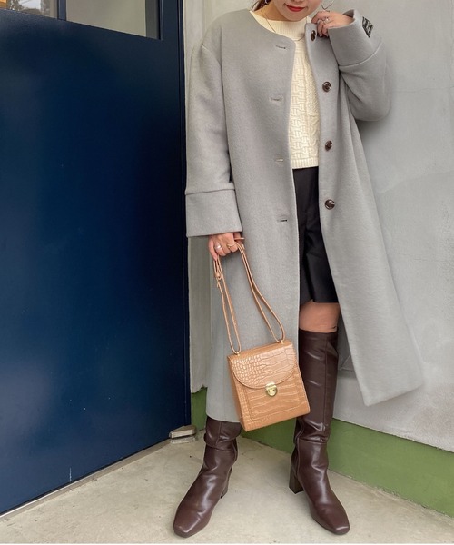 archives（アルシーヴ）の「パッチワークケーブルニットプルオーバー（ニット/セーター・レディース・オフホワイト/ブルー/モカ/グレイッシュベージュ・MEDIUM）」の13枚目の写真