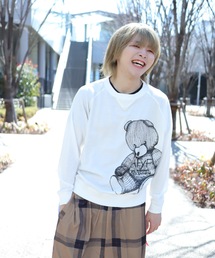 RE BEARGAUZE CREW SWEAT/ベアー ガルゼクルースウェット