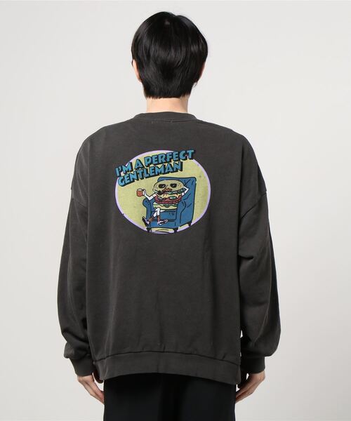 WEGO(ウィゴー)の「WEGO/ビンテージロゴピグメントビッグシルエットプルオーバー(スウェット・メンズ・ブルー/スミクロ・MEDIUM/LARGE)」の5枚目の写真