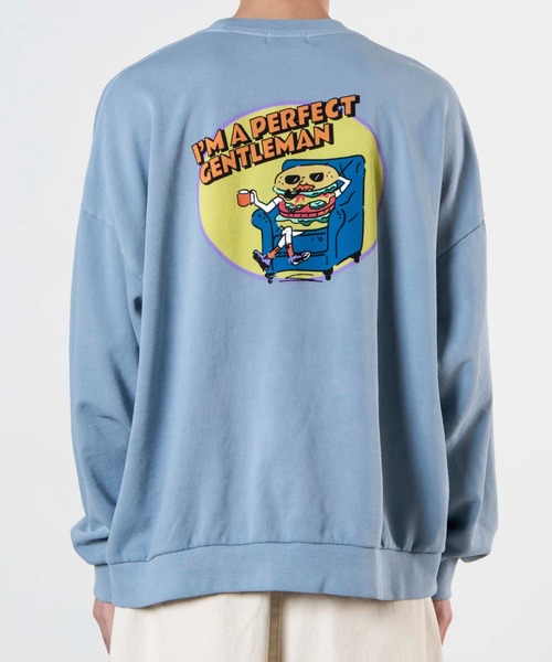 WEGO(ウィゴー)の「WEGO/ビンテージロゴピグメントビッグシルエットプルオーバー(スウェット・メンズ・ブルー/スミクロ・MEDIUM/LARGE)」の18枚目の写真