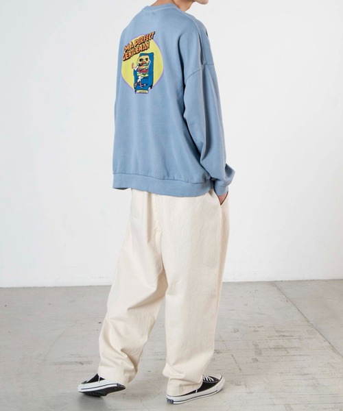 WEGO(ウィゴー)の「WEGO/ビンテージロゴピグメントビッグシルエットプルオーバー(スウェット・メンズ・ブルー/スミクロ・MEDIUM/LARGE)」の13枚目の写真