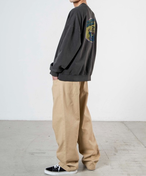 WEGO(ウィゴー)の「WEGO/ビンテージロゴピグメントビッグシルエットプルオーバー(スウェット・メンズ・ブルー/スミクロ・MEDIUM/LARGE)」の8枚目の写真