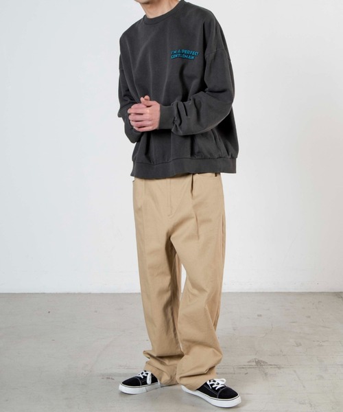 WEGO(ウィゴー)の「WEGO/ビンテージロゴピグメントビッグシルエットプルオーバー(スウェット・メンズ・ブルー/スミクロ・MEDIUM/LARGE)」の10枚目の写真