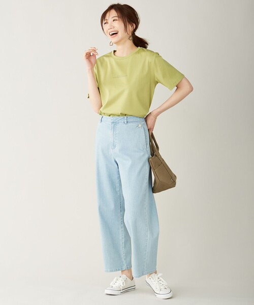 J.PRESS Ladies（J.プレス レディス）の「【洗える】8.5オンス ストレッチ デニムパンツ（デニムパンツ・レディース・ホワイト系/ネイビー系/サックスブルー系・S/XS/XXS）」の16枚目の写真