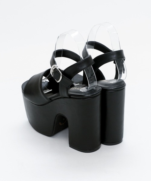 厚底プラットフォームアンクルストラップサンダル（サンダル）｜VIVIAN