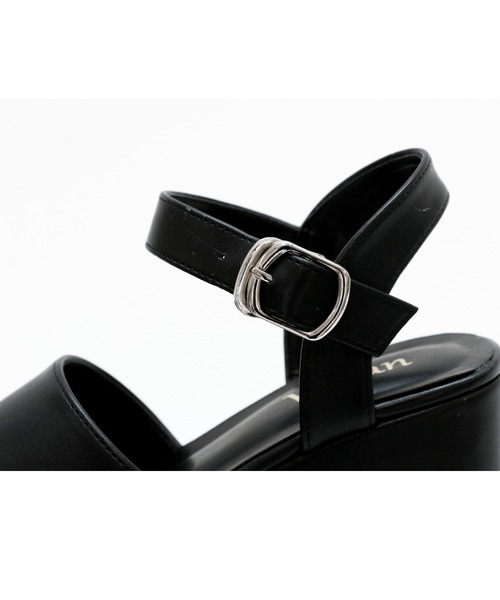 厚底プラットフォームアンクルストラップサンダル(サンダル 厚底プラットフォームアンクルストラップサンダル(サンダル