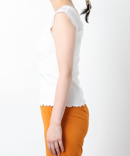 WEGO（ウィゴー）の「WEGO/2wayレースタンクトップ（タンクトップ・レディース・サックスブルー/ホワイト/ブラック・FREE）」の21枚目の写真