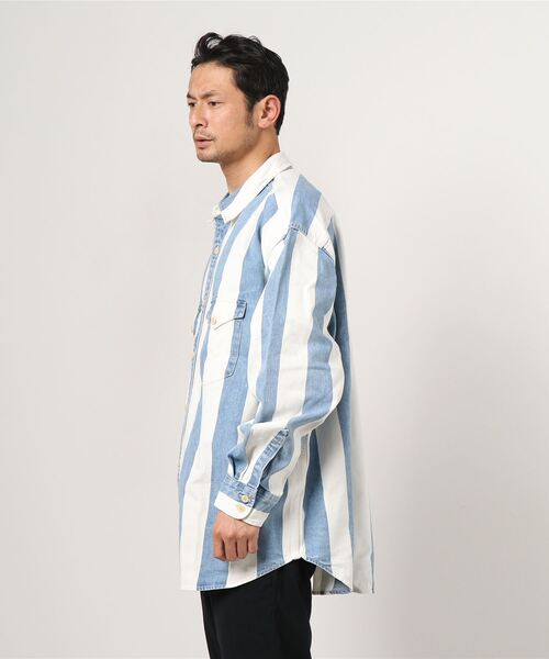 リーバイス シャツ メンズ トップス BARSTOW WESTERN STANDARD - Shirt - marble black denim rinse