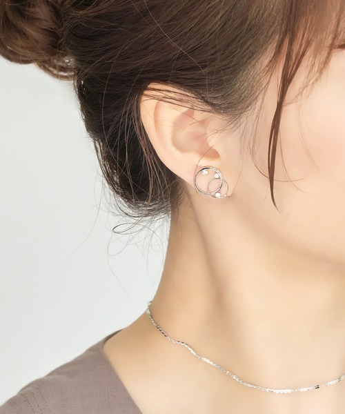 2wayスターリービジューピアス&イヤリング