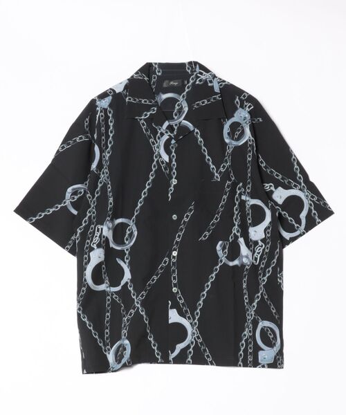 JUGLANS(ユグランス)の「【RINGS】チェーン開襟シャツ(シャツ/ブラウス・メンズ・ホワイト/ブラック・M/L)」の2枚目の写真