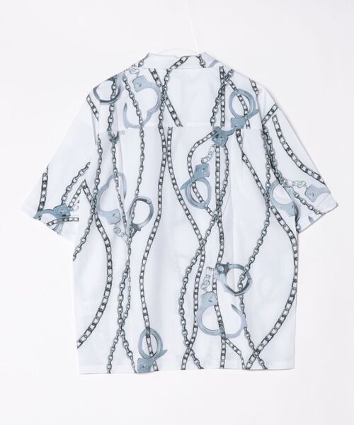 JUGLANS(ユグランス)の「【RINGS】チェーン開襟シャツ(シャツ/ブラウス・メンズ・ホワイト/ブラック・M/L)」の3枚目の写真