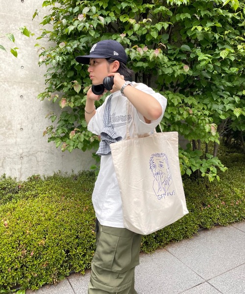 WHO'S WHO gallery（フーズフーギャラリー）の「《WEB限定》手書きijinnキャンバストートバッグ（トートバッグ・メンズ・ホワイト/ホワイト系その他・FREE）」の21枚目の写真