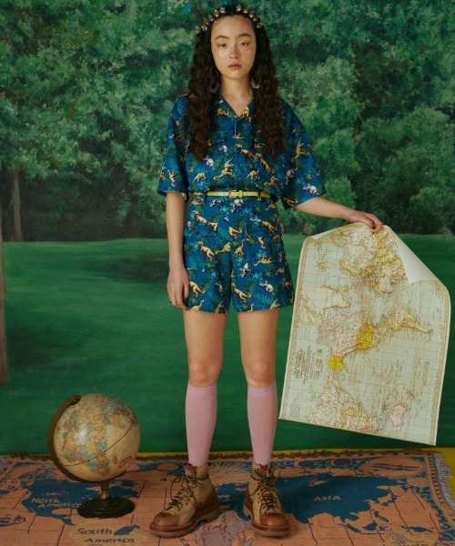 Candy Stripper（キャンディストリッパー）の「CANDY EXPLORATION ハーフパンツ（その他パンツ・レディース・ブルー/ブラック・2/1）」の6枚目の写真