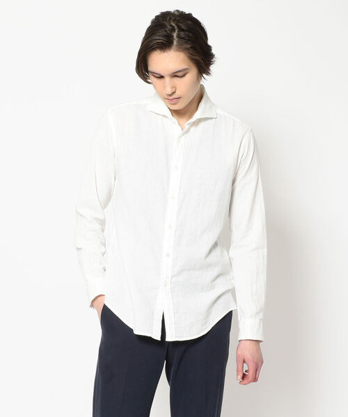 RAWLIFE(ロウライフ)の「SCROLL/スクロール/BESIC SHIRTS(シャツ/ブラウス・メンズ・チャコール/ホワイト・X-LARGE/LARGE/MEDIUM)」の2枚目の写真