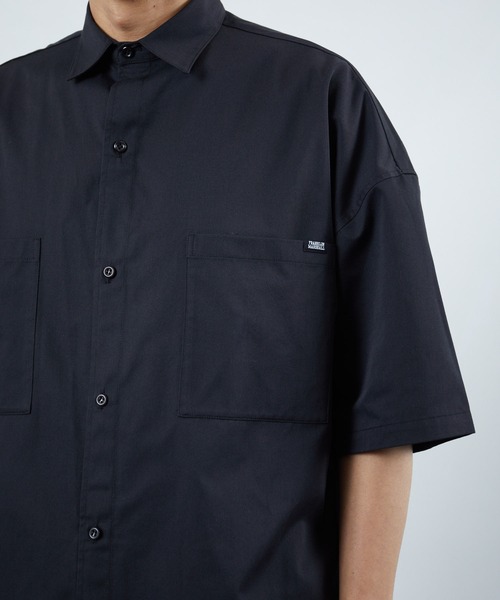 FRANKLIN & MARSHALL（フランクリンマーシャル）の「FRANKLIN ＆ MARSHALL/フランクリンマーシャル 別注 シェフショートスリーブシャツ（シャツ/ブラウス・メンズ・オリーブ/ブラック・マルチサイズ）」の13枚目の写真