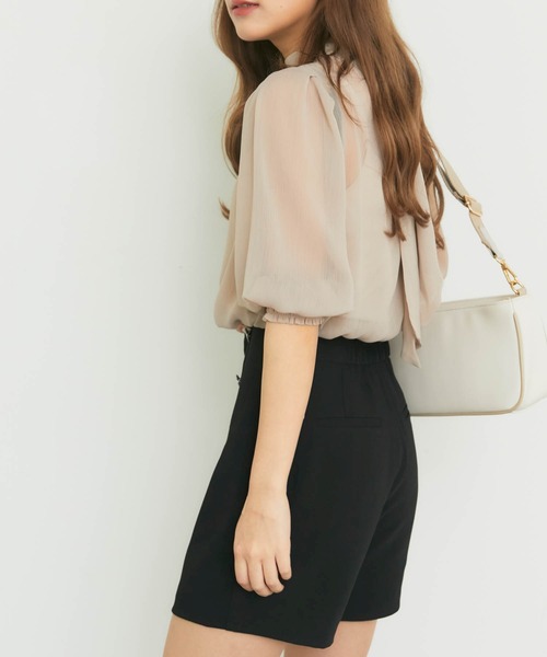 LIPSERVICE（リップサービス）の「ボタンデザインHW ショートパンツ（その他パンツ・レディース・ブラック/アイボリー/オレンジ系その他・S/M）」の14枚目の写真