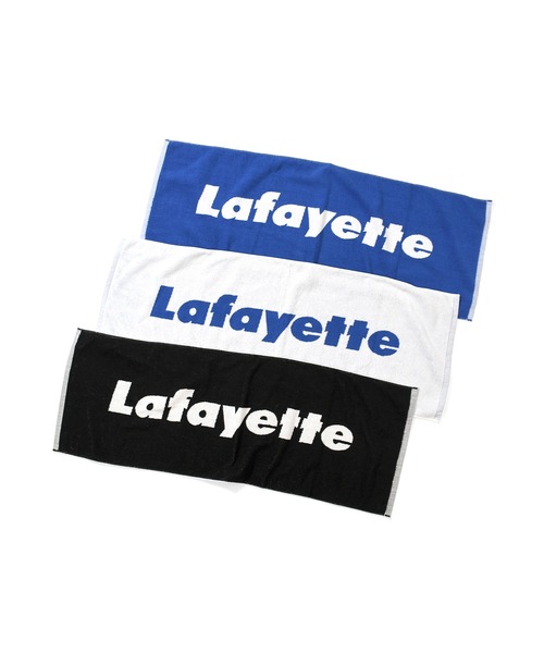 LFYT（エルエフワイティー）の「LFYT ラファイエット [Lafayette] 今治産 ロゴ ジャガード タオル [LOGO JACQUARD TOWEL]（タオル・メンズ・ホワイト/ブラック/ロイヤルブルー・ONE SIZE）」の5枚目の写真