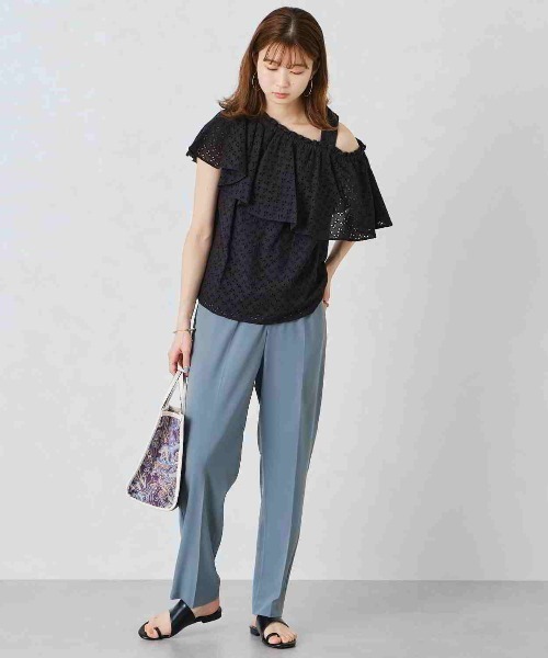 ORiental TRaffic（オリエンタルトラフィック）の「アシンメトリートングサンダル/11223（サンダル・レディース・ブラック/ベージュ/ブルー・LL/S/M/L）」の5枚目の写真