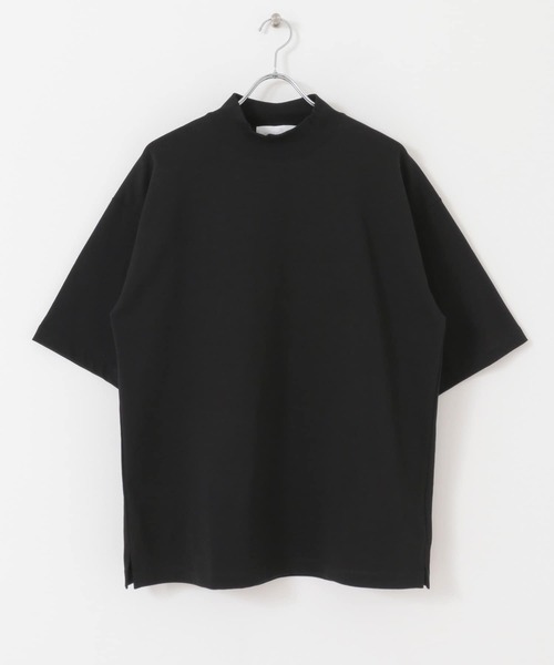 URBAN RESEARCH（アーバンリサーチ）の「URBAN RESEARCH iD　MOCK NECK SHORT-SLEEVE T-SHIRTS（Tシャツ/カットソー・メンズ・ホワイト/ブラック/ブルー系その他・MEDIUM/LARGE）」の3枚目の写真