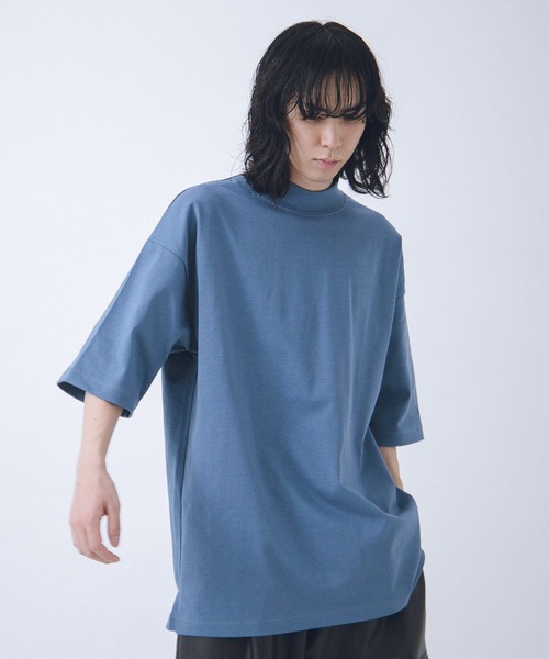 URBAN RESEARCH（アーバンリサーチ）の「URBAN RESEARCH iD　MOCK NECK SHORT-SLEEVE T-SHIRTS（Tシャツ/カットソー・メンズ・ホワイト/ブラック/ブルー系その他・MEDIUM/LARGE）」の15枚目の写真