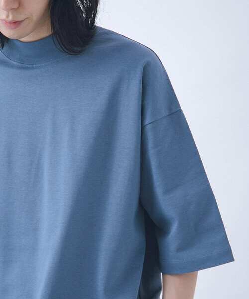 URBAN RESEARCH（アーバンリサーチ）の「URBAN RESEARCH iD　MOCK NECK SHORT-SLEEVE T-SHIRTS（Tシャツ/カットソー・メンズ・ホワイト/ブラック/ブルー系その他・MEDIUM/LARGE）」の14枚目の写真
