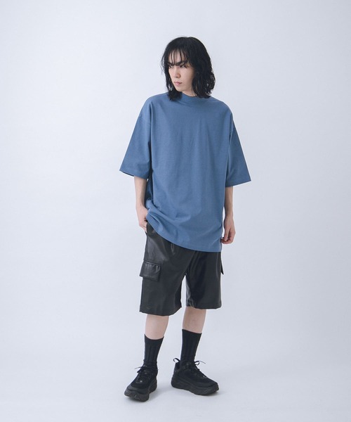 URBAN RESEARCH（アーバンリサーチ）の「URBAN RESEARCH iD　MOCK NECK SHORT-SLEEVE T-SHIRTS（Tシャツ/カットソー・メンズ・ホワイト/ブラック/ブルー系その他・MEDIUM/LARGE）」の8枚目の写真