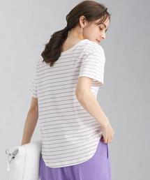 green label relaxing（グリーンレーベルリラクシング）の「キョウネン テンジク バックシャン プルオーバー Tシャツ ボーダー [カットソー]（Tシャツ/カットソー）」