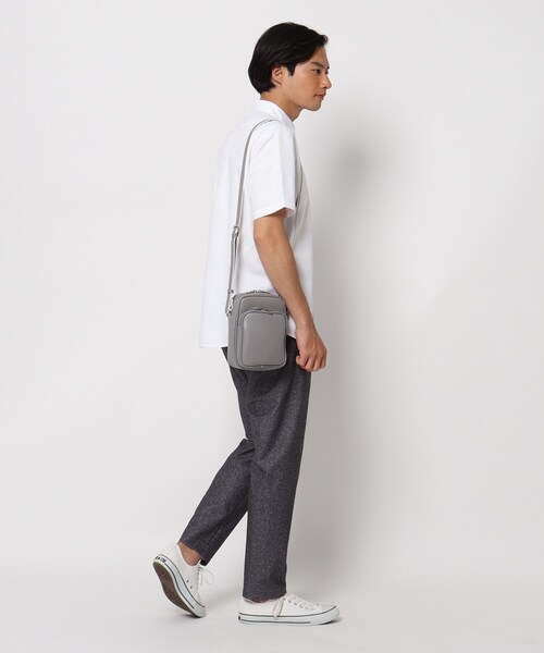 THE SHOP TK （ザ ショップ ティーケー ）の「◆シボミニショルダーバッグ（ショルダーバッグ・メンズ・レンガ/ブラック/ライトグレー・00）」の5枚目の写真