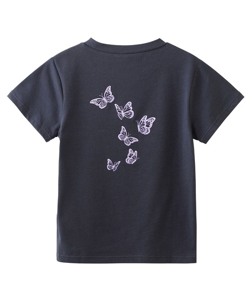 X-girl（エックスガール）の「BUTTERFLY S/S BABY TEE（Tシャツ/カットソー・レディース・ホワイト/ブラック/グリーン・SMALL/MEDIUM）」の21枚目の写真