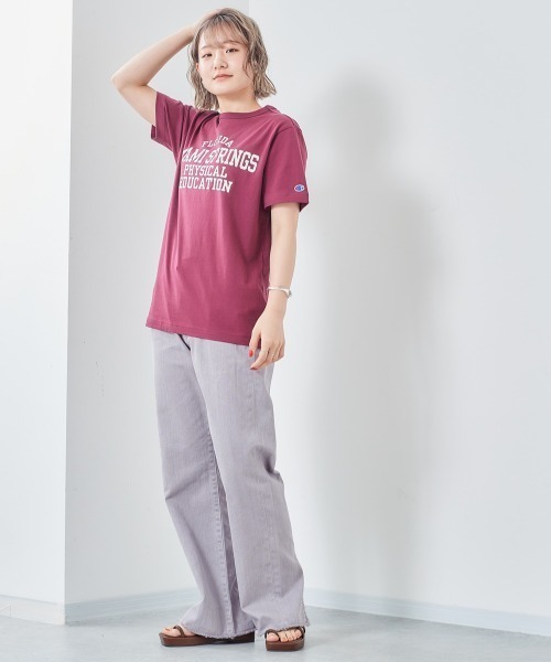 cepo（セポ）の「ベルト付き　リメイクデニム　レギュラーストレート（デニムパンツ・レディース・グリーン/ライトインディゴブルー/インディゴブルー/グレー・M/S）」の2枚目の写真