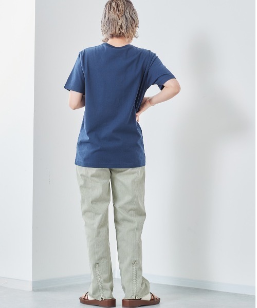 cepo（セポ）の「ベルト付き　リメイクデニム　レギュラーストレート（デニムパンツ・レディース・グリーン/ライトインディゴブルー/インディゴブルー/グレー・M/S）」の16枚目の写真