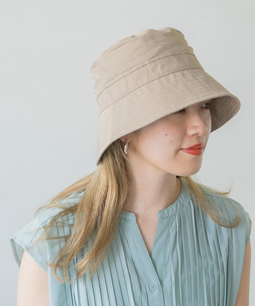 ITEMS URBANRESEARCH（アイテムズ アーバンリサーチ）の「ワッシャーナイロンバケットハット（ハット・メンズ・カーキ/ブラック/ベージュ/ネイビー・-）」の10枚目の写真