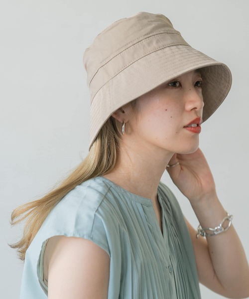 ITEMS URBANRESEARCH（アイテムズ アーバンリサーチ）の「ワッシャーナイロンバケットハット（ハット・メンズ・カーキ/ブラック/ベージュ/ネイビー・-）」の7枚目の写真